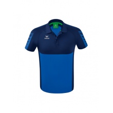 Erima Sport-Polo Six Wings (100% Polyester, quick-drying, comfortable to wear) royal blue/navy blue Men